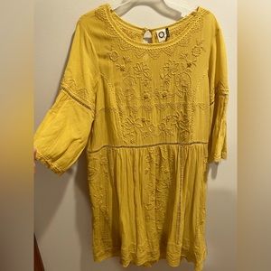 Anthropologie embroidered dress